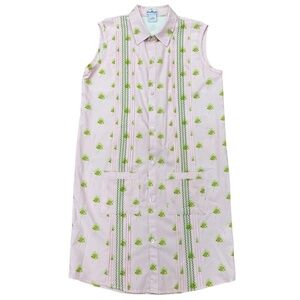 BlueQuail UPF 50+ Girls Active Dress Pink Green Paisley Print